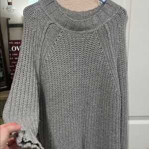 Ruff Hewn Gray Cowl Neck Sweater